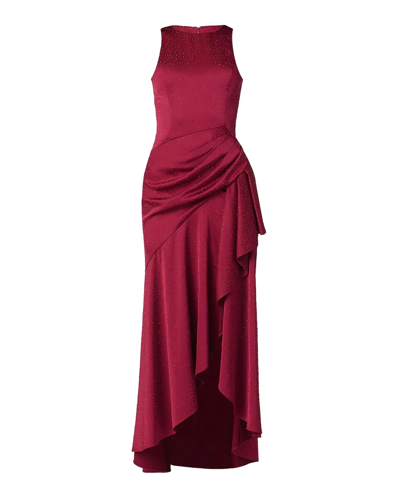 Verena Embellished Draped Midi Dress Verena Embellished Draped Midi Dress