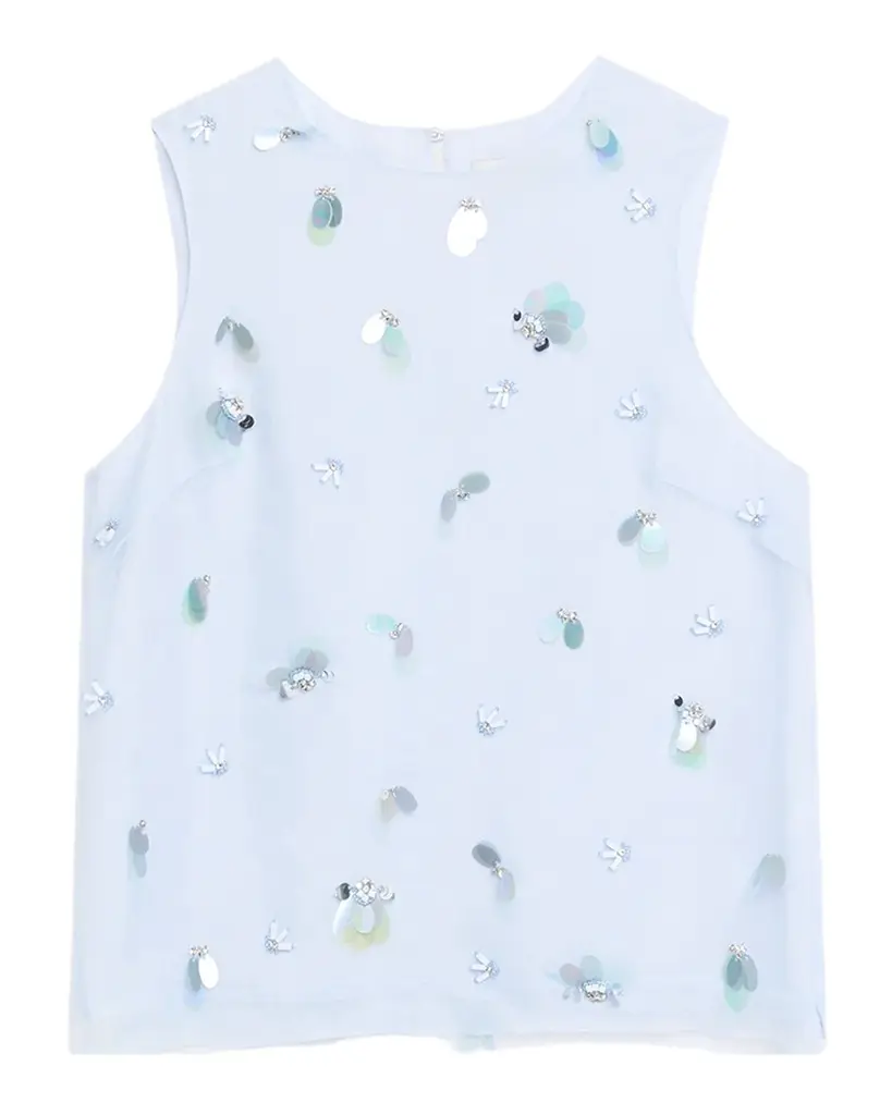 SIMKHAI Celia Sequined Sleeveless Top | Image 1 SIMKHAI Celia Sequined Sleeveless Top | Image 1