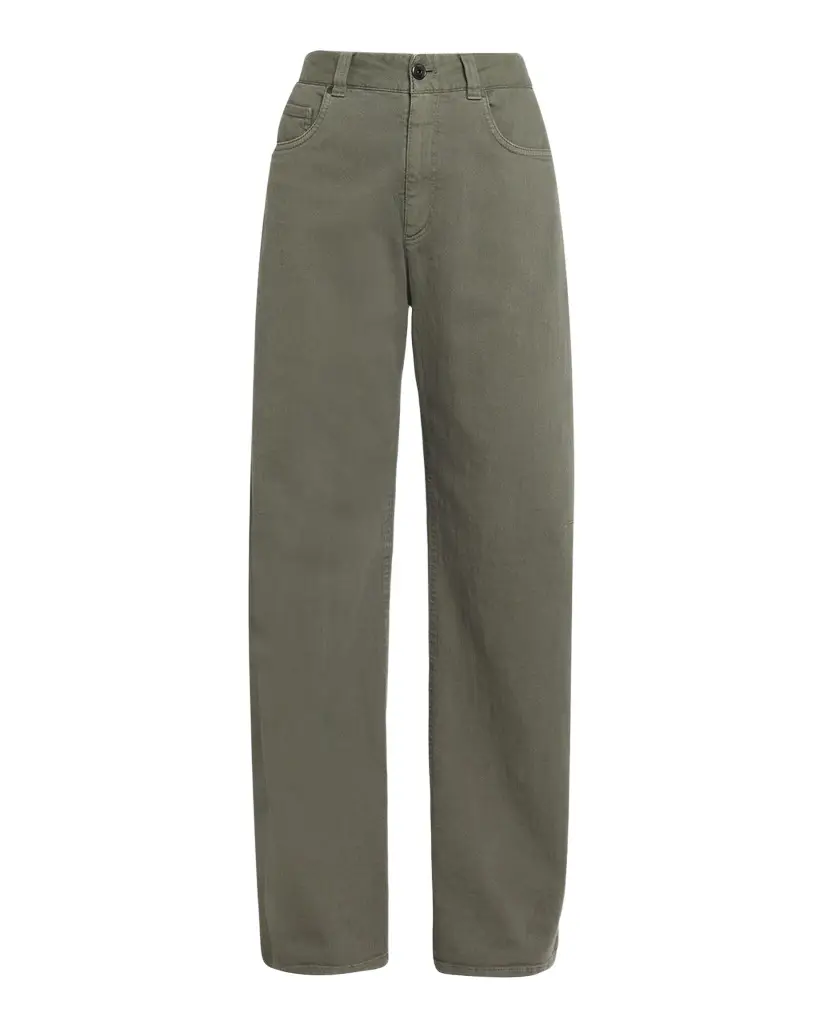 Brunello Cucinelli Super Stretch Wide-Leg Jeans | Image 1 Brunello Cucinelli Super Stretch Wide-Leg Jeans | Image 1