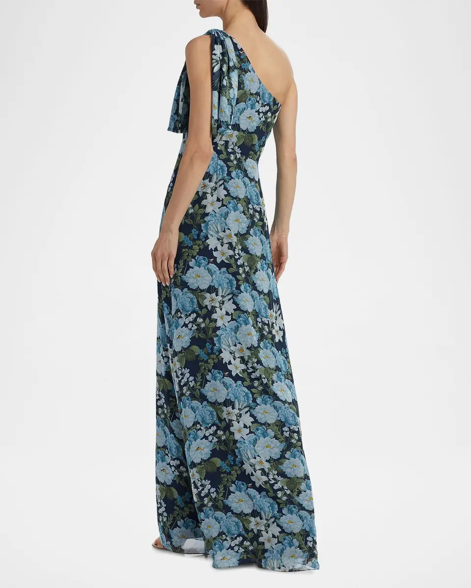 SACHIN & BABI Chelsea Floral One-Shoulder Gown | Thumbnail 3