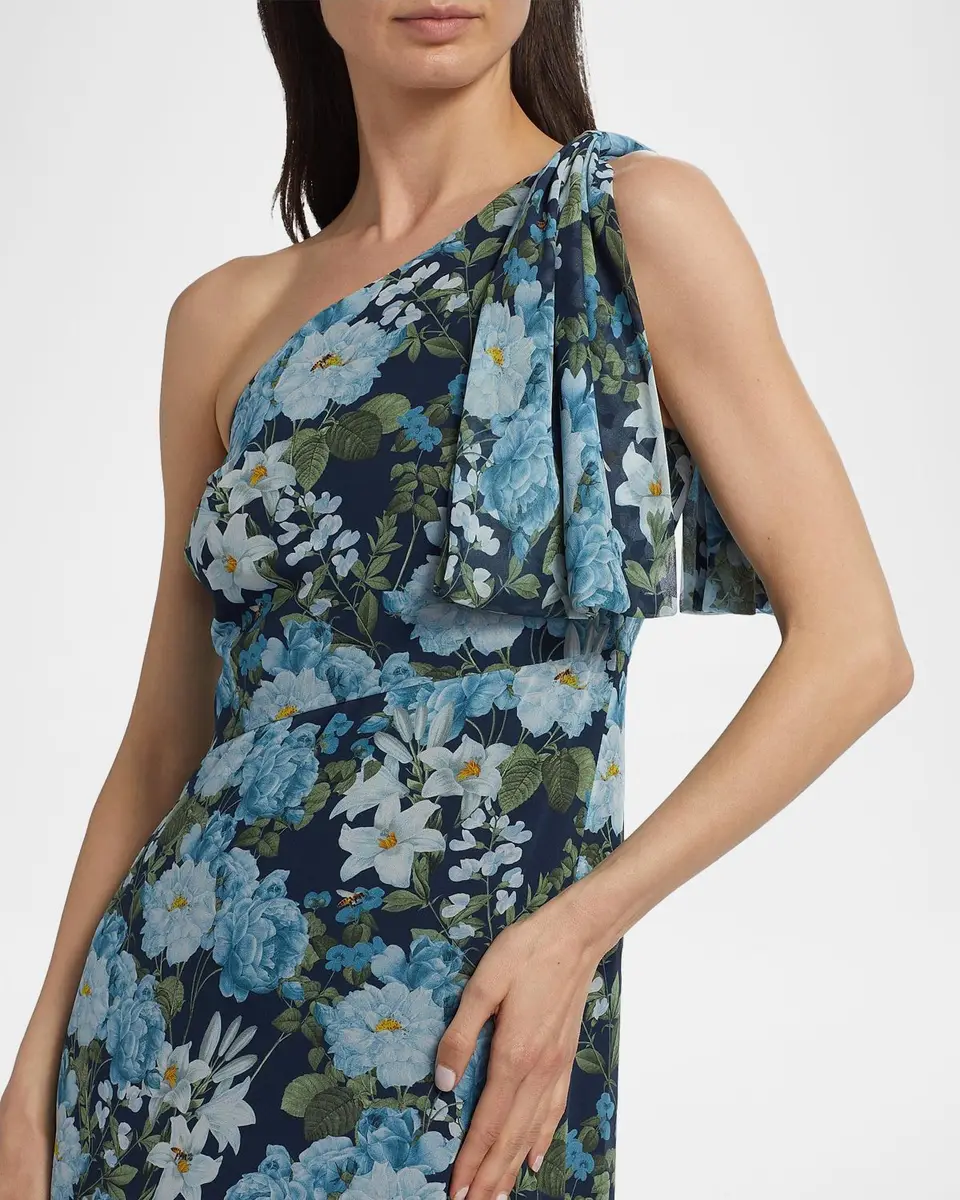 SACHIN & BABI Chelsea Floral One-Shoulder Gown | Thumbnail 5