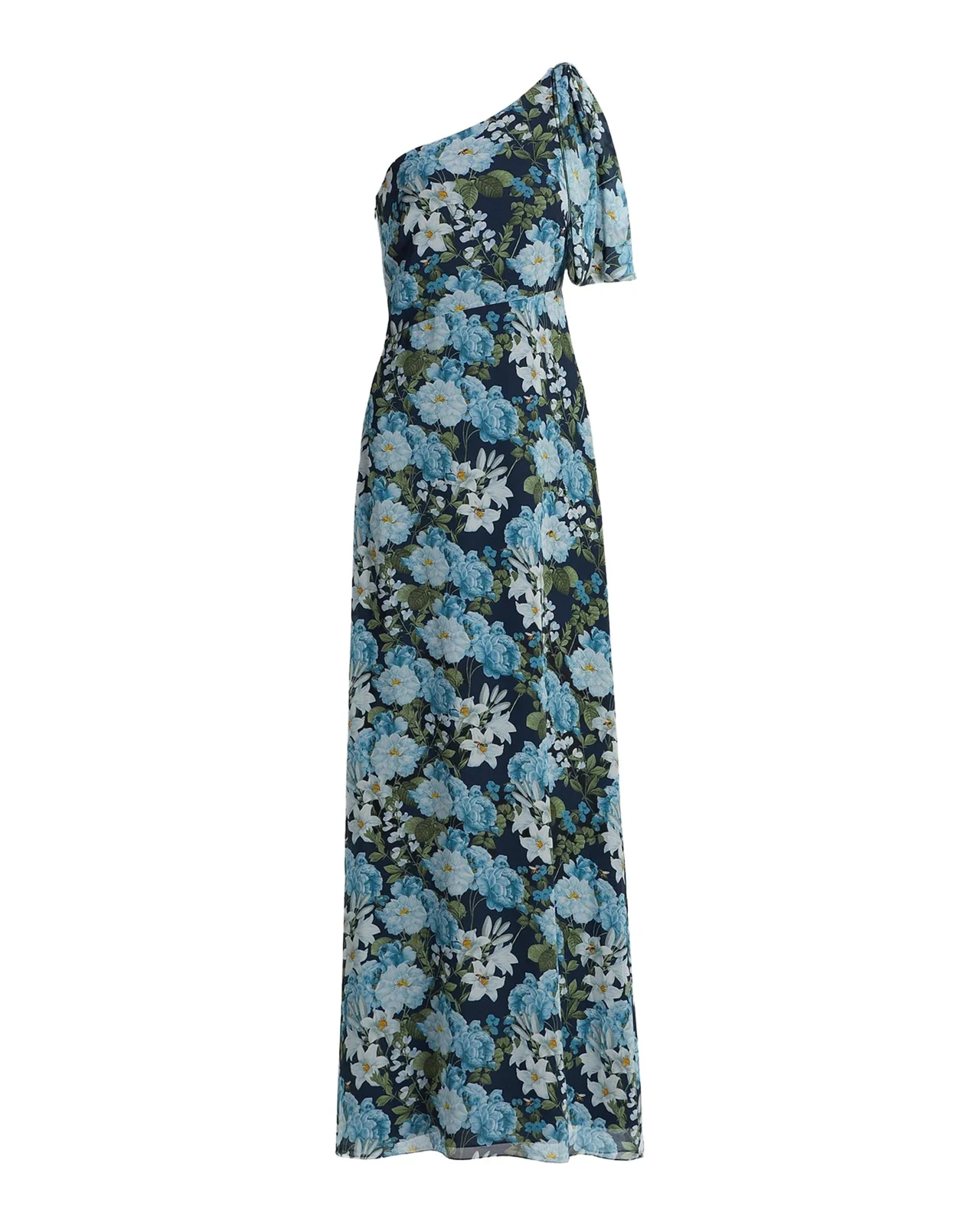 Chelsea Floral One-Shoulder Gown