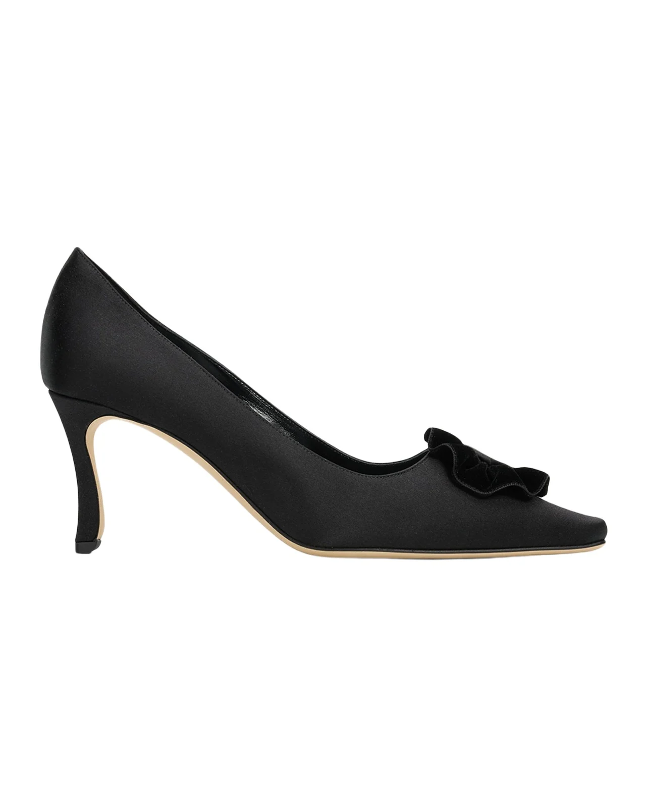 95mm Fortan Satin Pumps