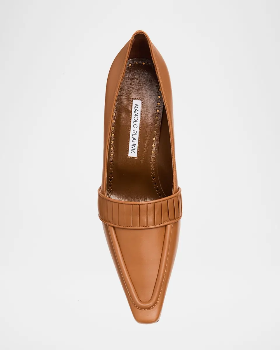 Manolo Blahnik 85mm Mindita Leather Pumps | Thumbnail 6 Manolo Blahnik 85mm Mindita Leather Pumps | Thumbnail 6