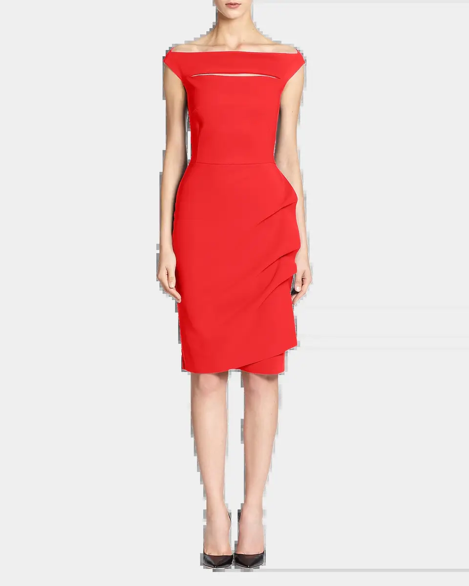 Chiara Boni La Petite Robe Melania Short Off-The-Shoulder Dress | Thumbnail 2 Chiara Boni La Petite Robe Melania Short Off-The-Shoulder Dress | Thumbnail 2