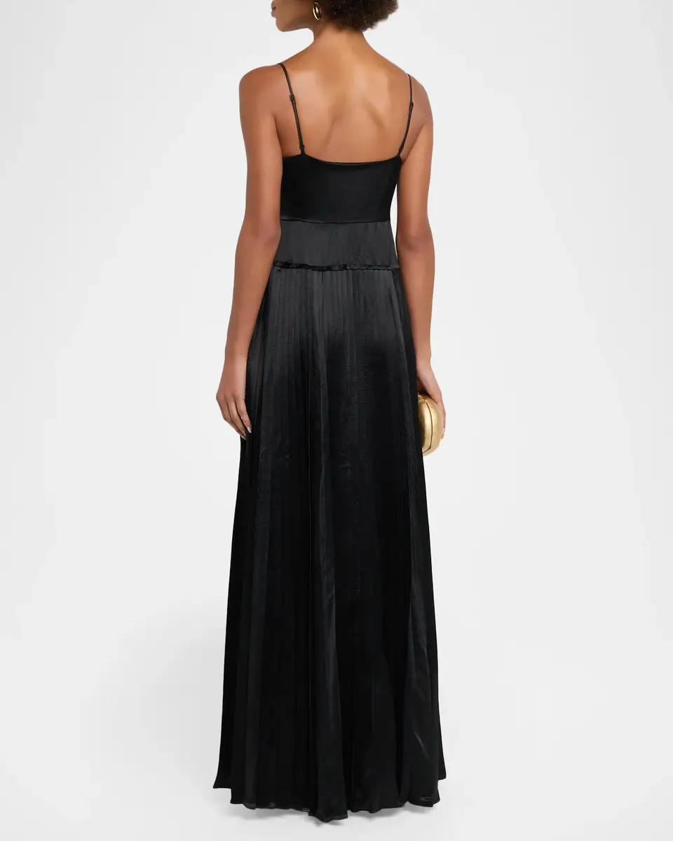 Jason Wu Collection Cowl-Neck Pleated Satin Peplum Gown | Thumbnail 3 Jason Wu Collection Cowl-Neck Pleated Satin Peplum Gown | Thumbnail 3