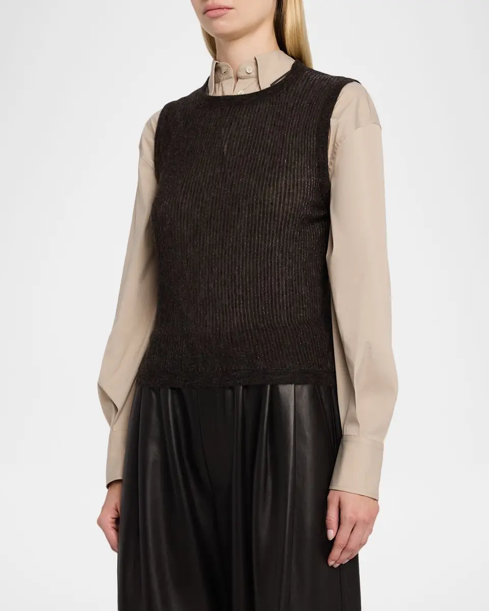 Brunello Cucinelli Rib-Knit Sweater Vest | Thumbnail 4