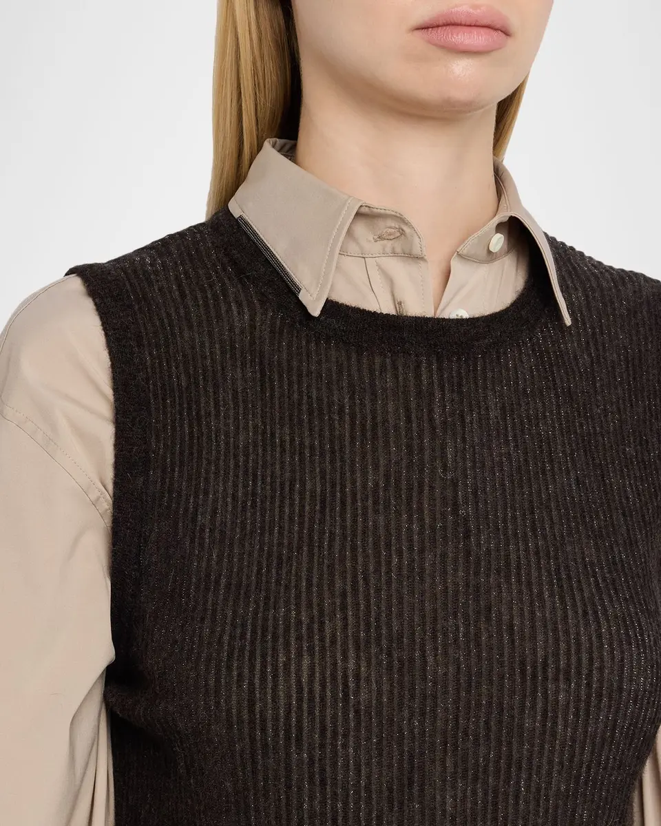 Brunello Cucinelli Rib-Knit Sweater Vest | Thumbnail 5