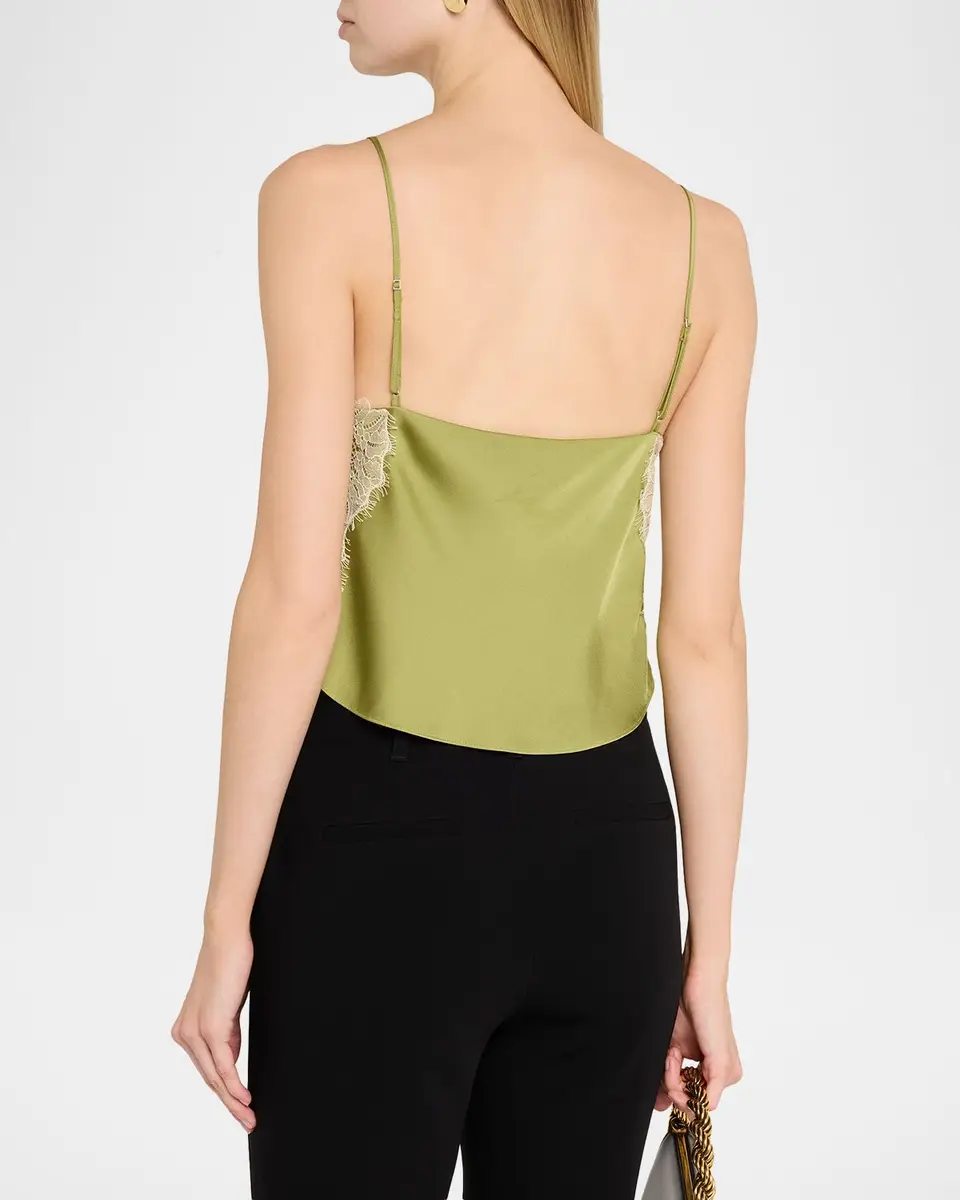 Cinq à Sept Esme Satin Lace-Trim Camisole | Thumbnail 3 Cinq à Sept Esme Satin Lace-Trim Camisole | Thumbnail 3