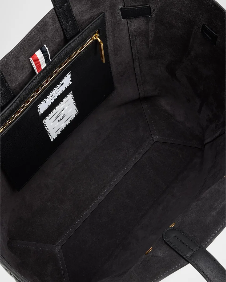 Thom Browne Mrs. Thom Grain Leather Tote Bag | Thumbnail 4 Thom Browne Mrs. Thom Grain Leather Tote Bag | Thumbnail 4