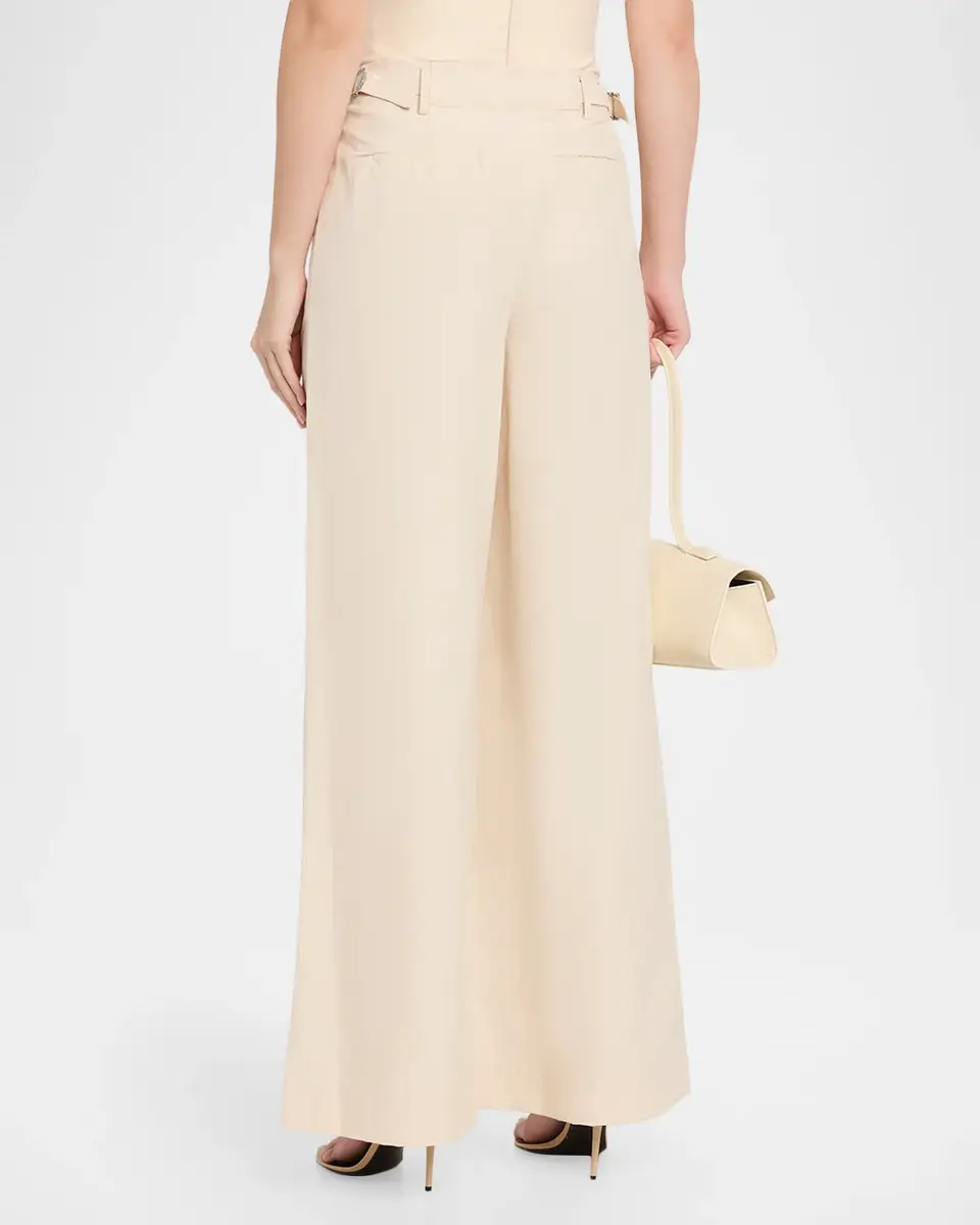 Simkhai Leroy Pleated Wide-Leg Pants | Thumbnail 3 Simkhai Leroy Pleated Wide-Leg Pants | Thumbnail 3