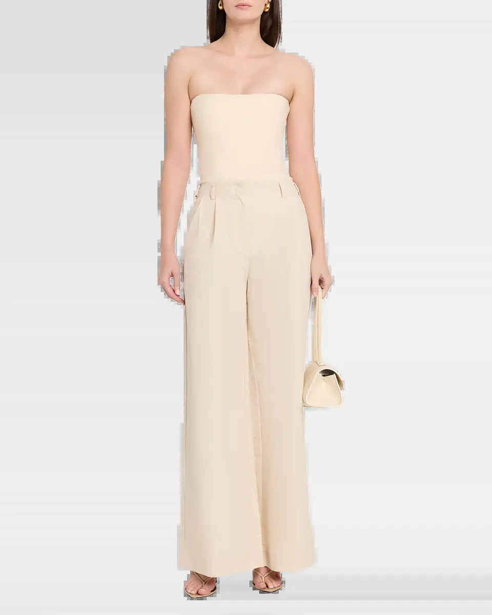 Simkhai Leroy Pleated Wide-Leg Pants | Thumbnail 6 Simkhai Leroy Pleated Wide-Leg Pants | Thumbnail 6