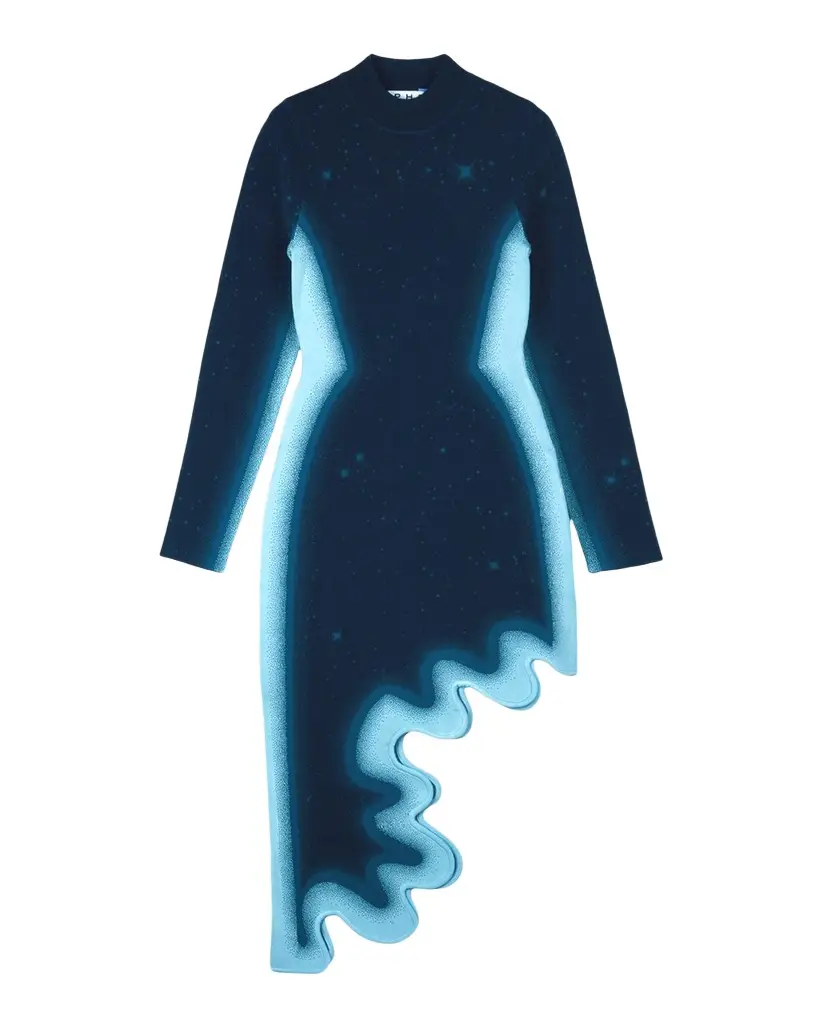 PH5 Dobby Wavy High-Low Midi Dress | Image 1 PH5 Dobby Wavy High-Low Midi Dress | Image 1