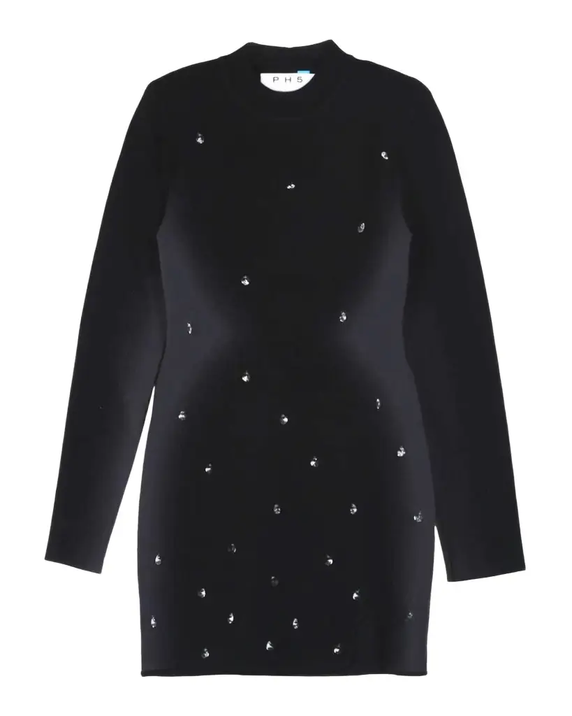 PH5 Neil Embellished Mock-Neck Mini Dress