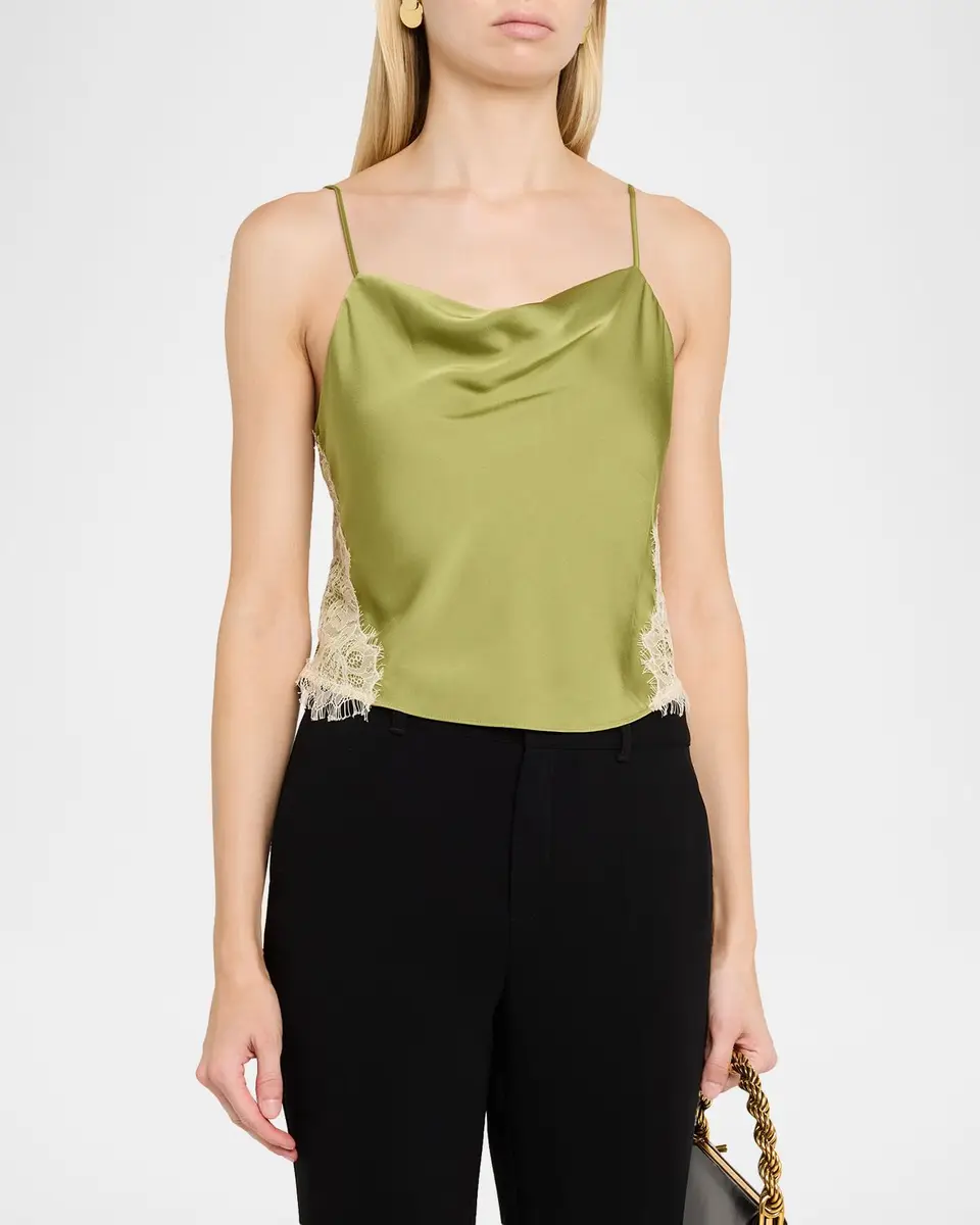 Cinq à Sept Esme Satin Lace-Trim Camisole | Thumbnail 4 Cinq à Sept Esme Satin Lace-Trim Camisole | Thumbnail 4