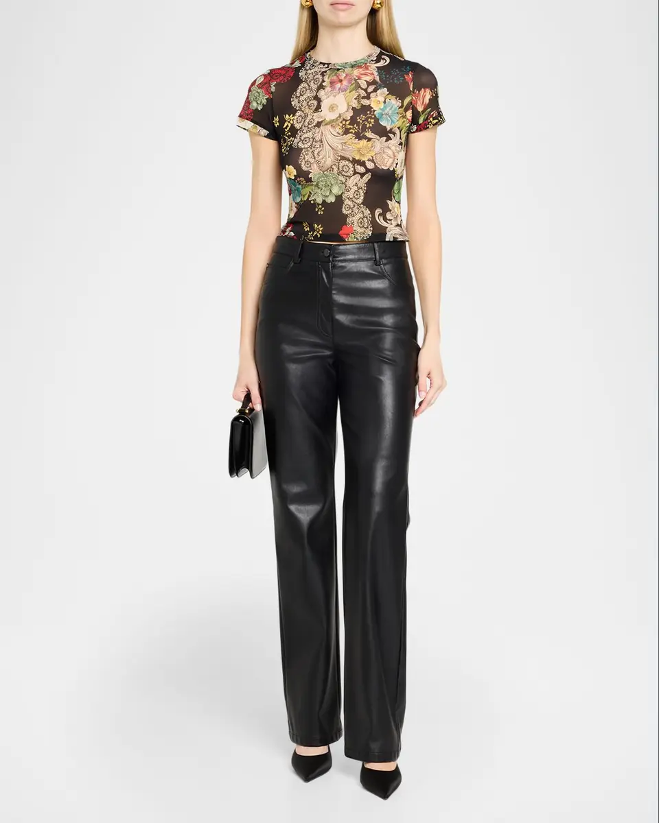 Alice + Olivia Tess Crewneck Tee | Thumbnail 2 Alice + Olivia Tess Crewneck Tee | Thumbnail 2