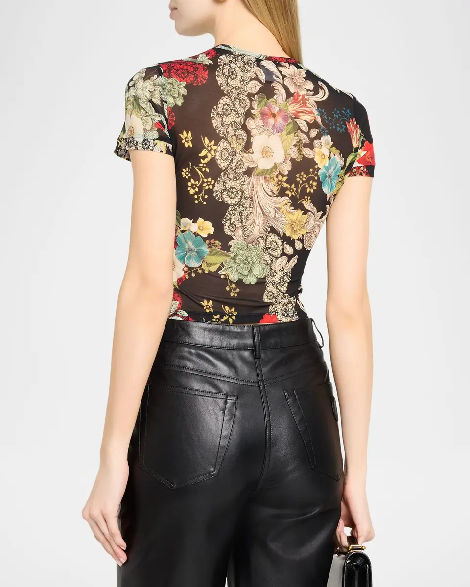 Alice + Olivia Tess Crewneck Tee | Thumbnail 3 Alice + Olivia Tess Crewneck Tee | Thumbnail 3