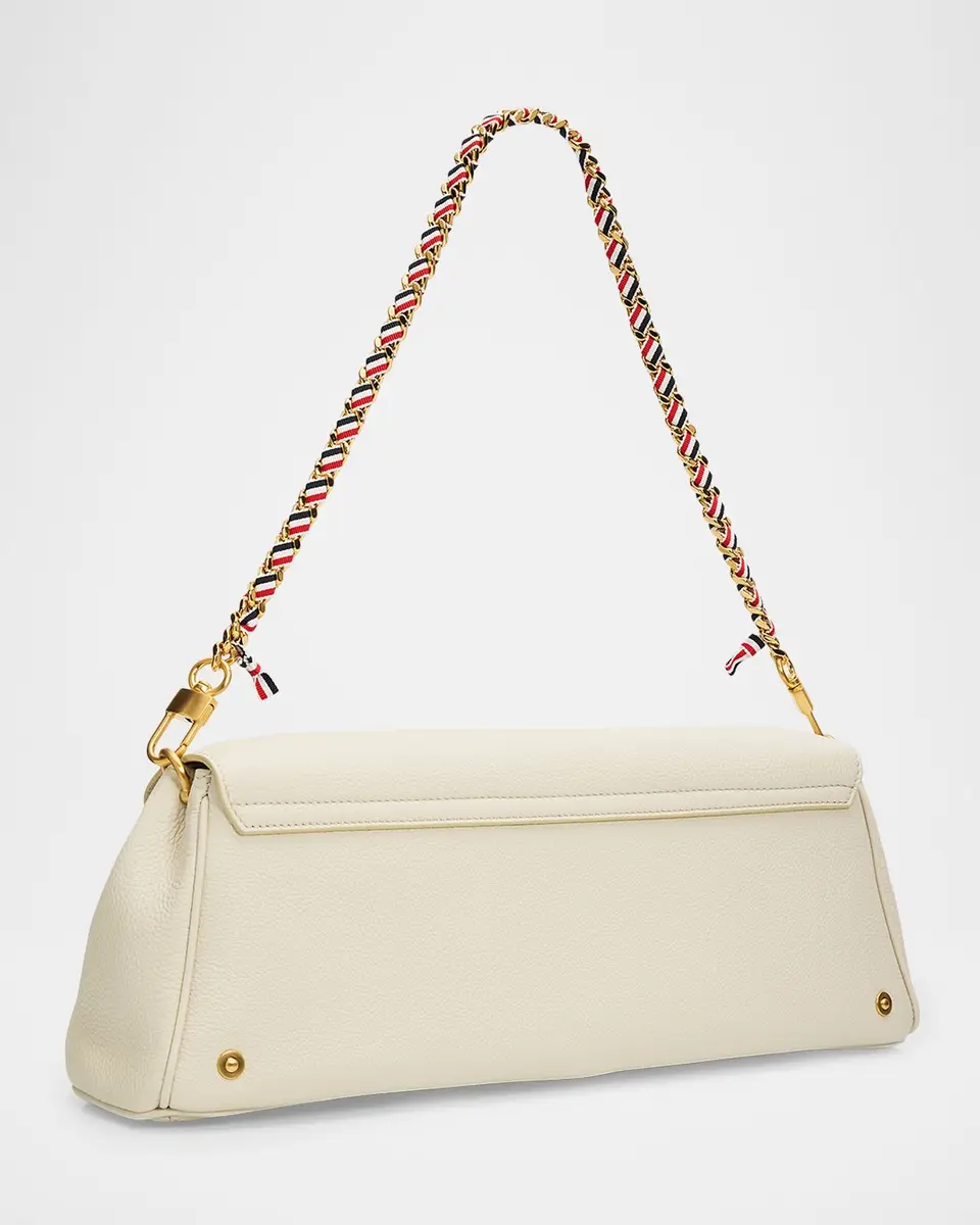 Thom Browne Mrs. Thom Grain Leather Clutch Bag | Thumbnail 3 Thom Browne Mrs. Thom Grain Leather Clutch Bag | Thumbnail 3