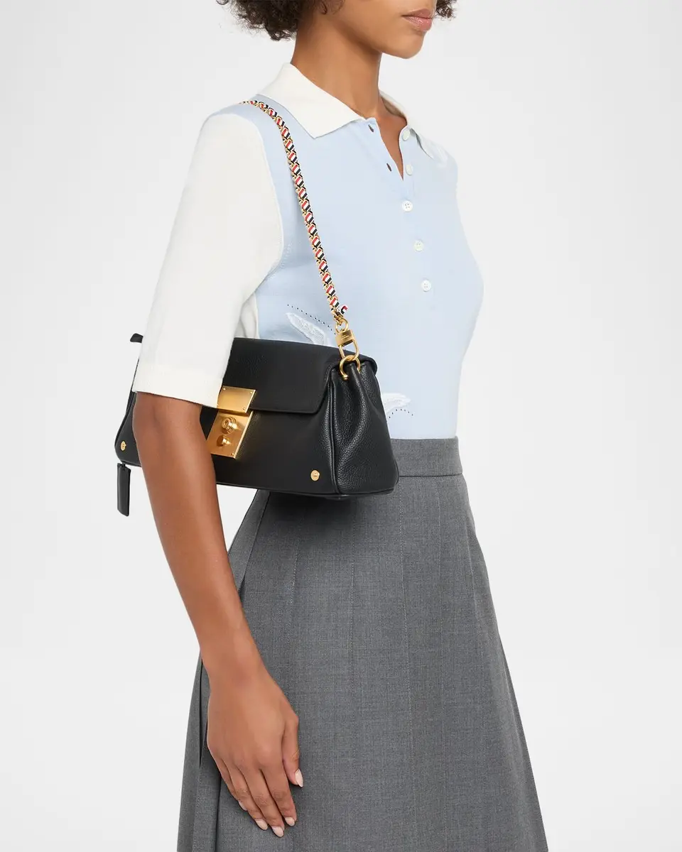 Thom Browne Mrs. Thom Grain Leather Clutch Bag | Thumbnail 7 Thom Browne Mrs. Thom Grain Leather Clutch Bag | Thumbnail 7