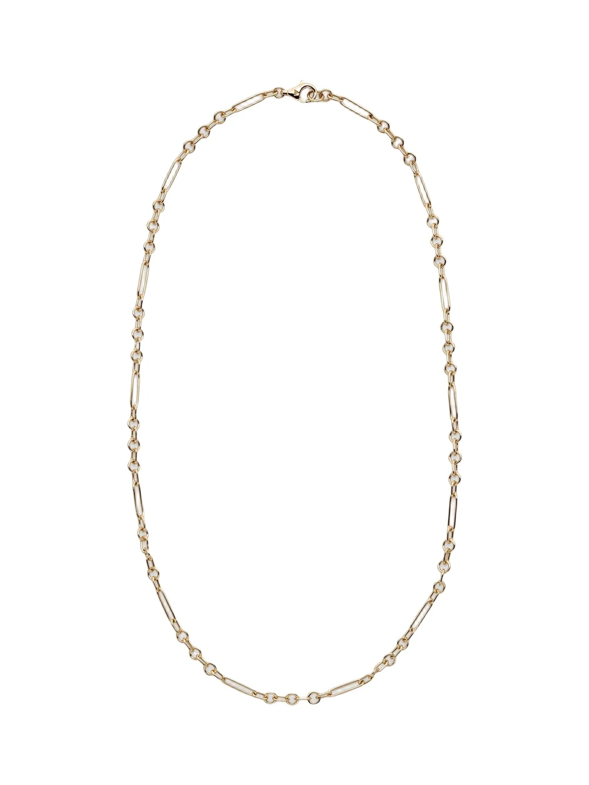 Mixed Clip 18kt gold chain necklace