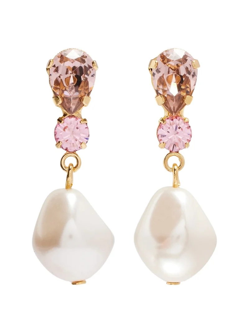 Kristina gold-plated drop earrings