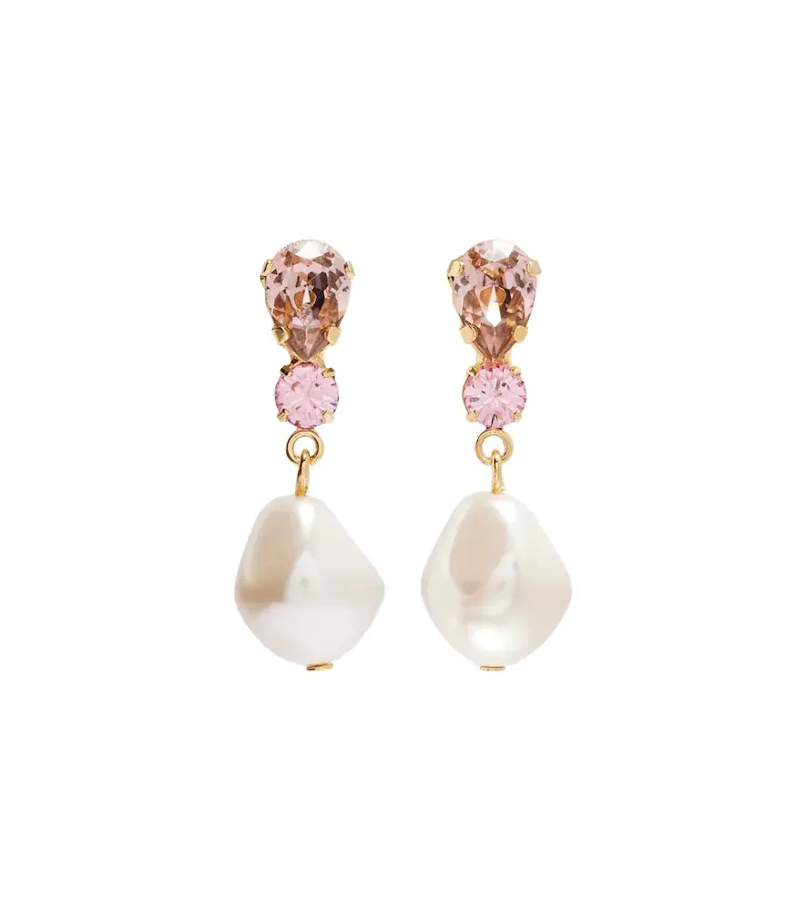 Jennifer Behr Kristina gold-plated drop earrings | Image 1 Jennifer Behr Kristina gold-plated drop earrings | Image 1