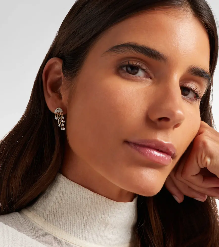 Yvonne Léon Yvonne Léon Méduse 18kt gold single earring with diamonds | Thumbnail 3 Yvonne Léon Yvonne Léon Méduse 18kt gold single earring with diamonds | Thumbnail 3