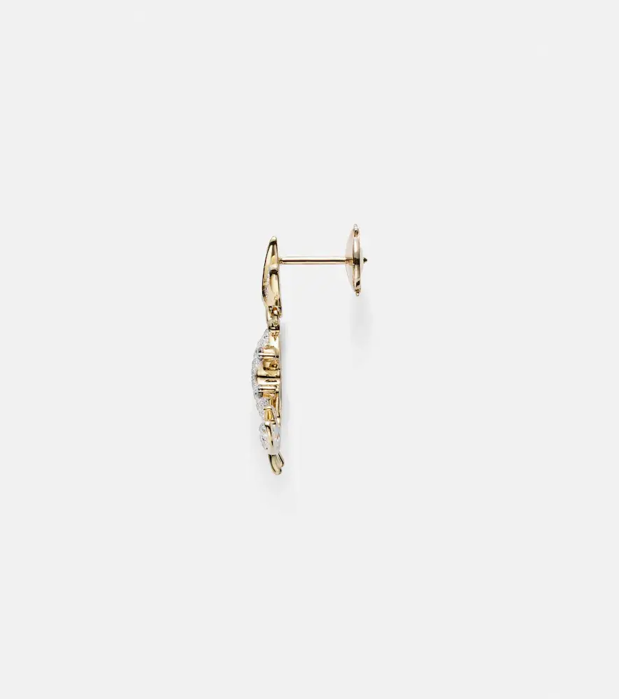 Yvonne Léon Yvonne Léon Crustacé 9kt gold single earring with diamonds | Thumbnail 2 Yvonne Léon Yvonne Léon Crustacé 9kt gold single earring with diamonds | Thumbnail 2