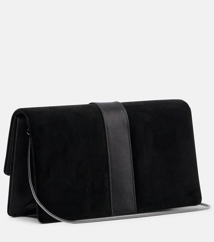 Manolo Blahnik Capri embellished velvet clutch | Thumbnail 3
