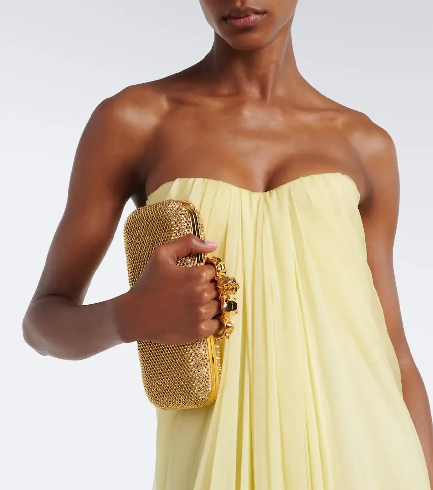 Alexander McQueen Knuckle embellished leather clutch | Thumbnail 5 Alexander McQueen Knuckle embellished leather clutch | Thumbnail 5