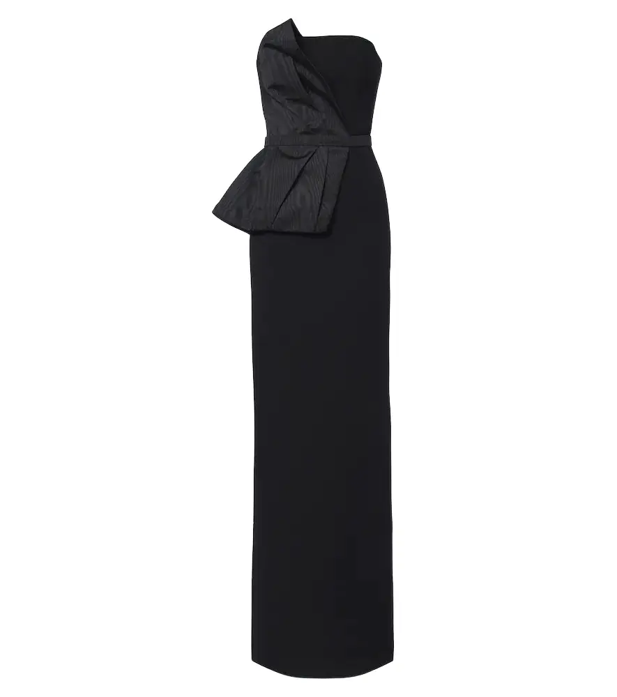 Safiyaa Kasia draped crêpe gown | Image 1 Safiyaa Kasia draped crêpe gown | Image 1