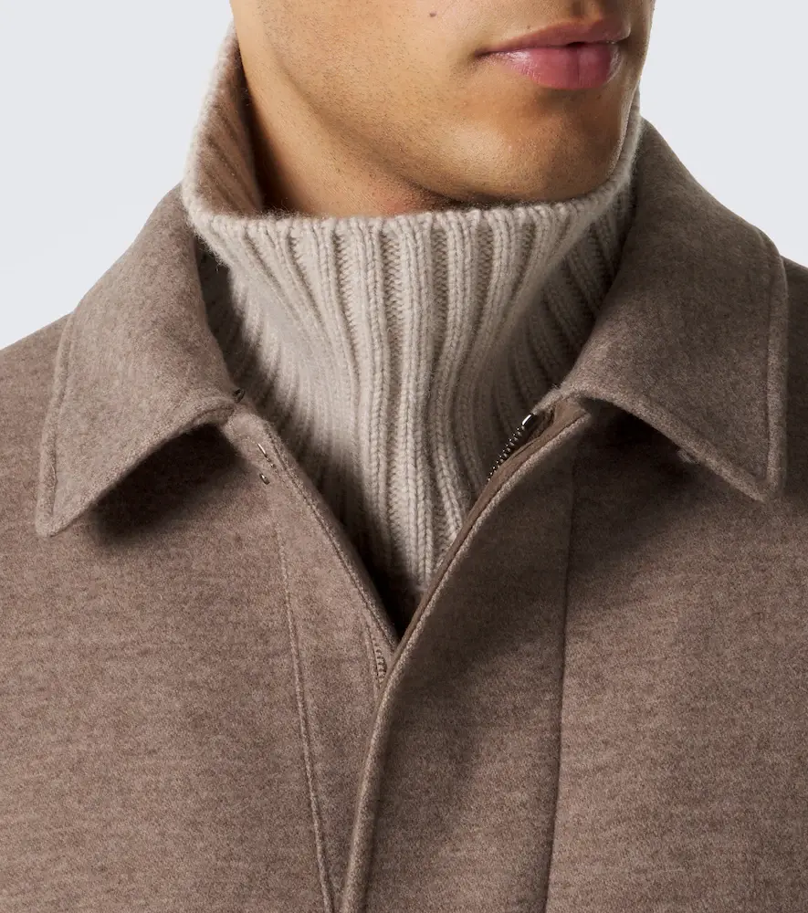 Canali Shearling-trimmed wool and cashmere jacket | Thumbnail 6 Canali Shearling-trimmed wool and cashmere jacket | Thumbnail 6