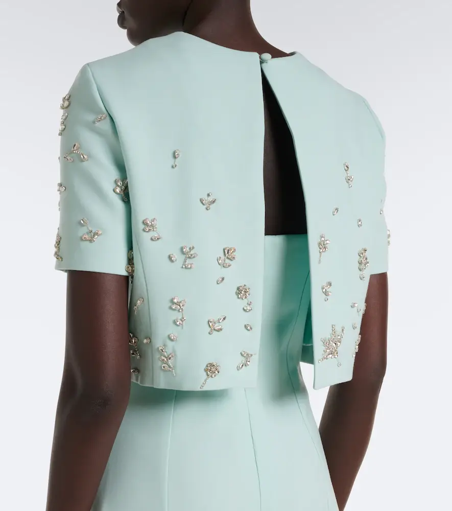Oscar de la Renta Embellished wool-blend bustier gown | Thumbnail 3 Oscar de la Renta Embellished wool-blend bustier gown | Thumbnail 3