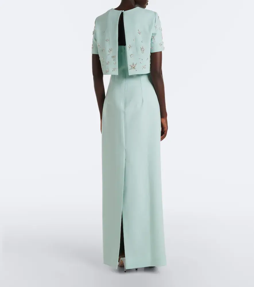 Oscar de la Renta Embellished wool-blend bustier gown | Thumbnail 5 Oscar de la Renta Embellished wool-blend bustier gown | Thumbnail 5