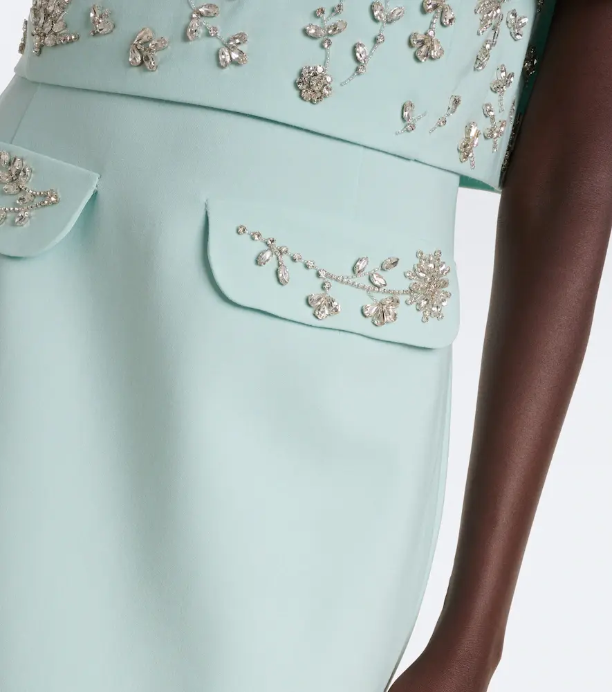 Oscar de la Renta Embellished wool-blend bustier gown | Thumbnail 6 Oscar de la Renta Embellished wool-blend bustier gown | Thumbnail 6
