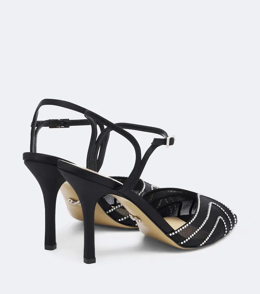 Mach & Mach Rainbow embellished mesh sandals | Thumbnail 3