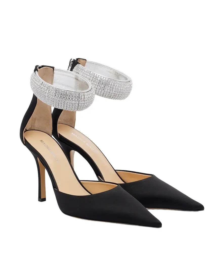 Mach & Mach She's A Lady embellished satin pumps | Image 1 Mach & Mach She's A Lady embellished satin pumps | Image 1