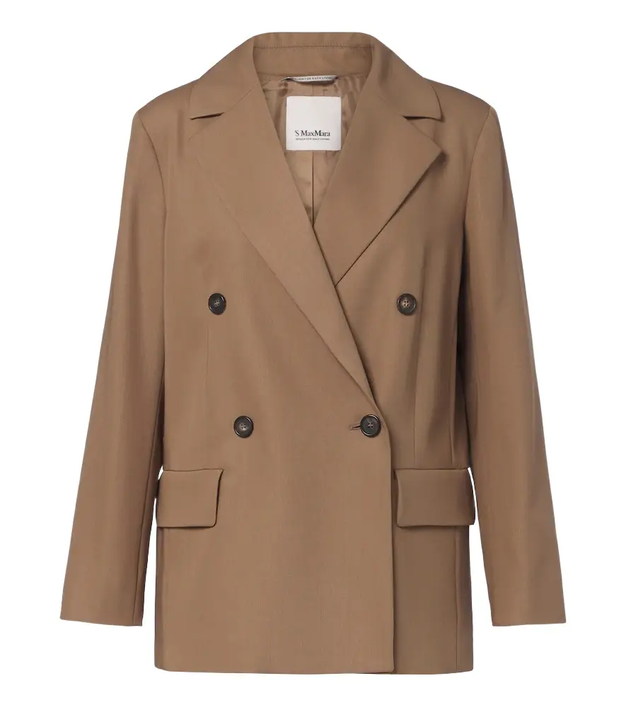 'S Max Mara Double-breasted virgin wool blazer | Image 1 'S Max Mara Double-breasted virgin wool blazer | Image 1
