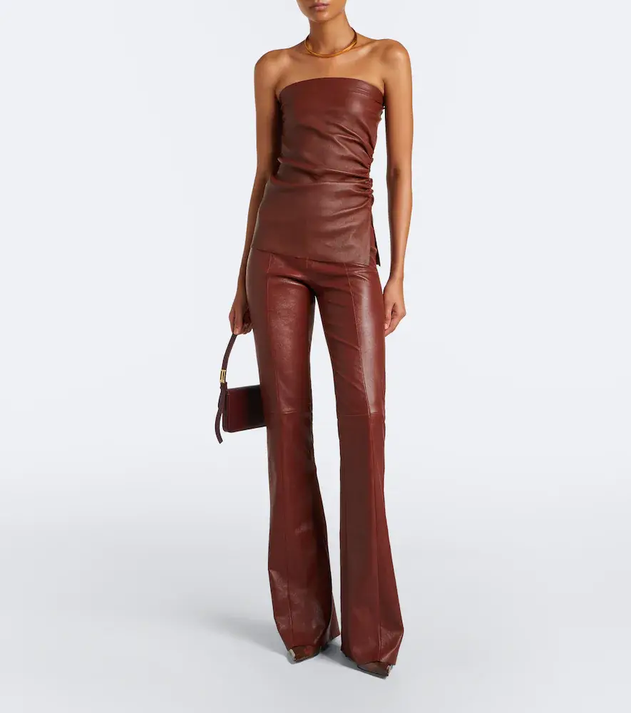 STOULS Gege leather flared pants | Thumbnail 6 STOULS Gege leather flared pants | Thumbnail 6