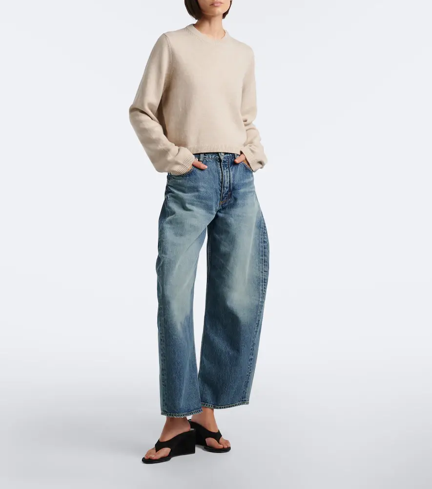 Alaïa Alaïa Faded barrel-leg jeans | Thumbnail 2 Alaïa Alaïa Faded barrel-leg jeans | Thumbnail 2