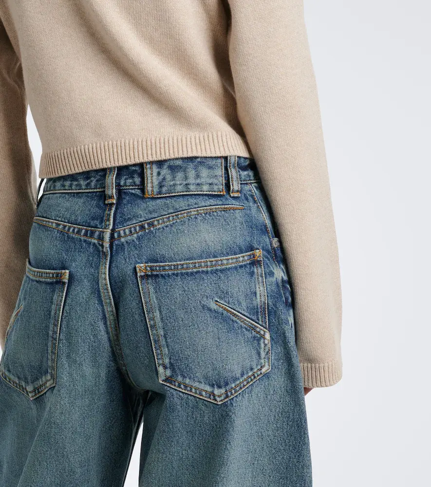 Alaïa Alaïa Faded barrel-leg jeans | Thumbnail 4 Alaïa Alaïa Faded barrel-leg jeans | Thumbnail 4