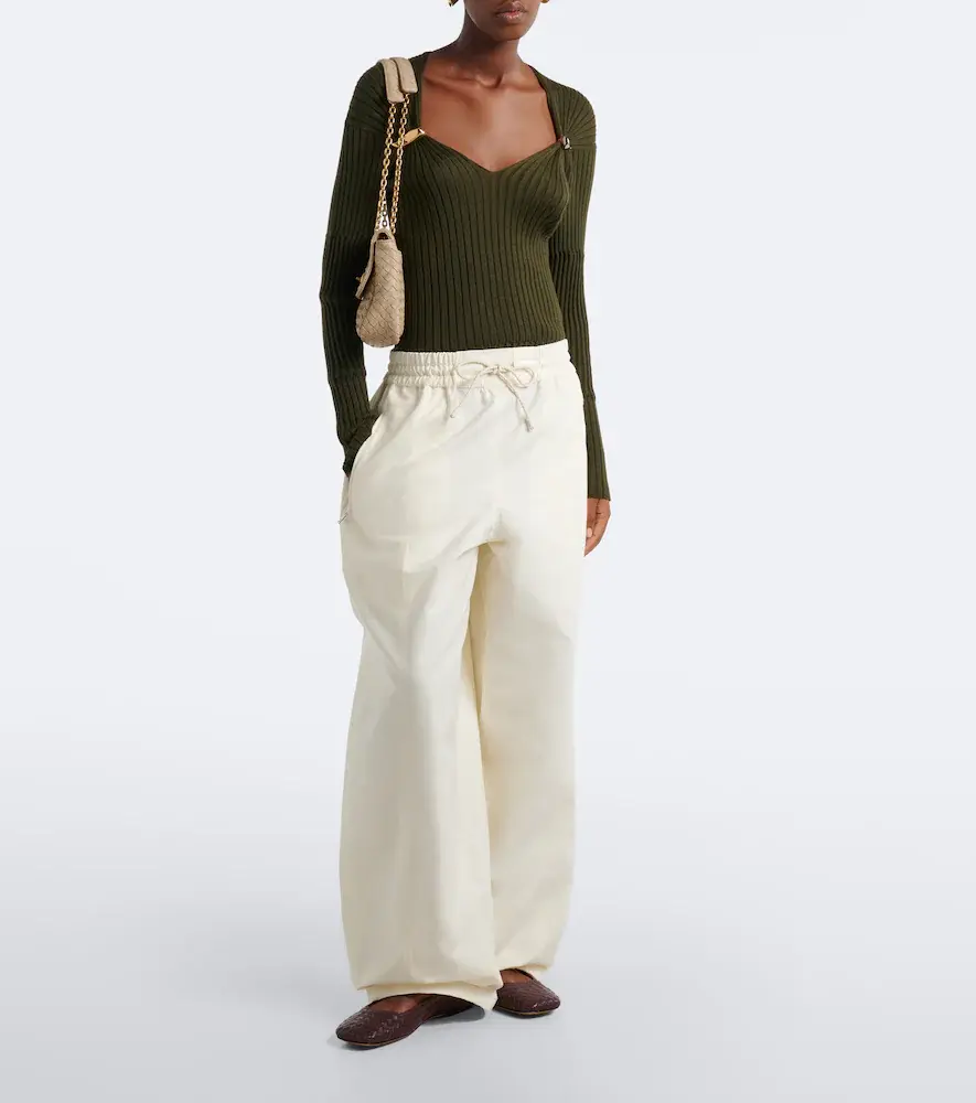 Bottega Veneta Cotton toile wide-leg pants | Thumbnail 3 Bottega Veneta Cotton toile wide-leg pants | Thumbnail 3
