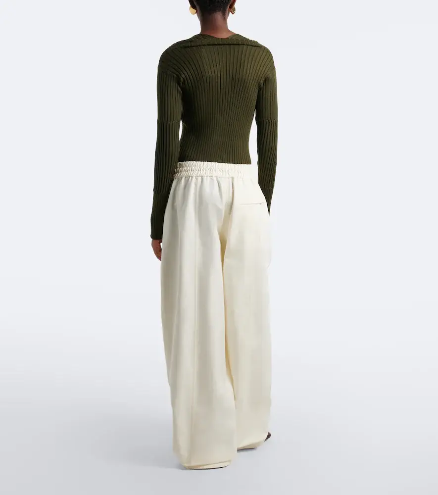 Bottega Veneta Cotton toile wide-leg pants | Thumbnail 6 Bottega Veneta Cotton toile wide-leg pants | Thumbnail 6
