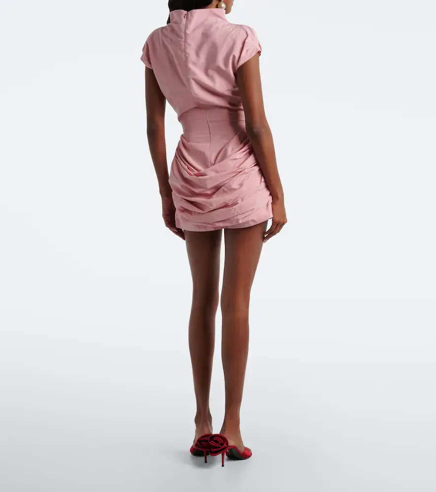 Magda Butrym Draped cotton and silk minidress | Thumbnail 5 Magda Butrym Draped cotton and silk minidress | Thumbnail 5