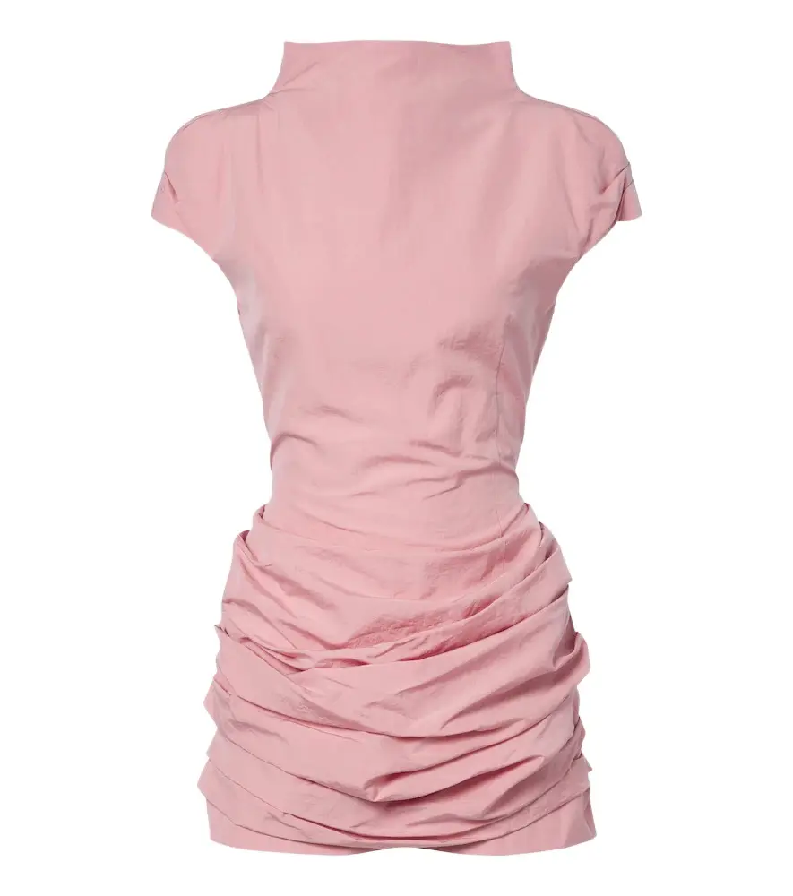Magda Butrym Draped cotton and silk minidress | Image 1 Magda Butrym Draped cotton and silk minidress | Image 1