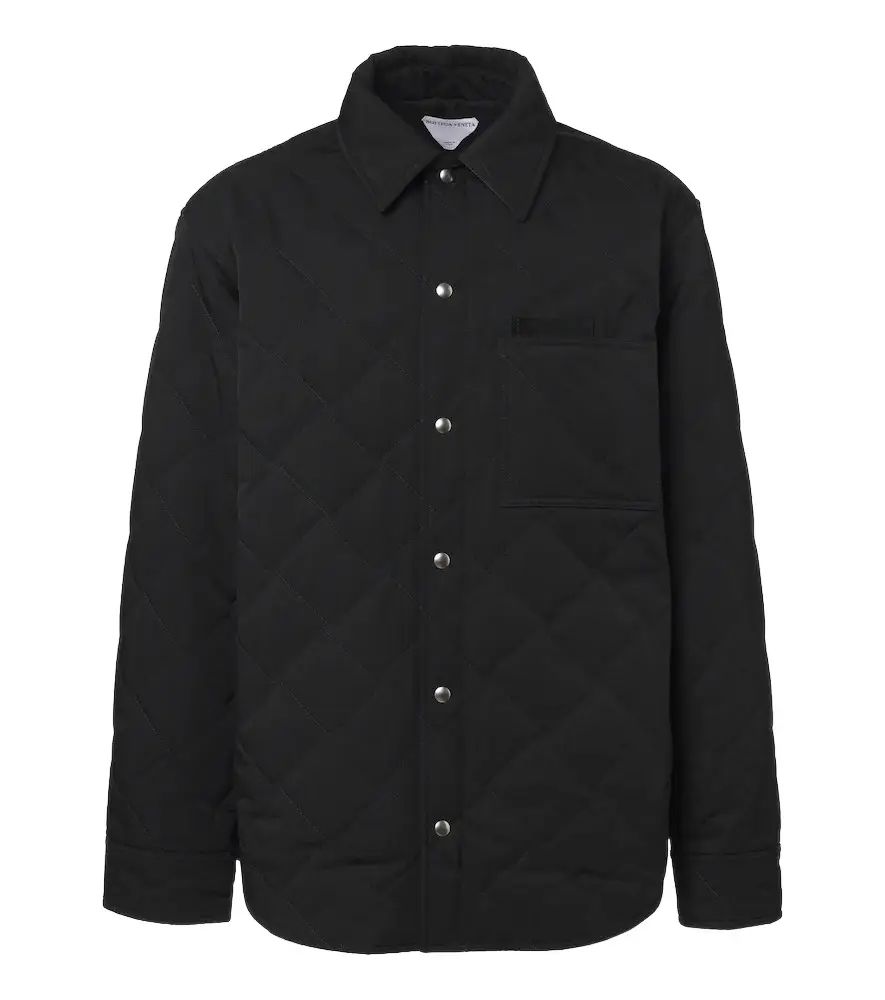 Bottega Veneta Intrecciato quilted cotton-blend overshirt | Image 1 Bottega Veneta Intrecciato quilted cotton-blend overshirt | Image 1