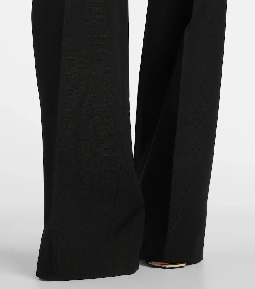 Saint Laurent Pleated virgin wool straight pants | Thumbnail 3 Saint Laurent Pleated virgin wool straight pants | Thumbnail 3