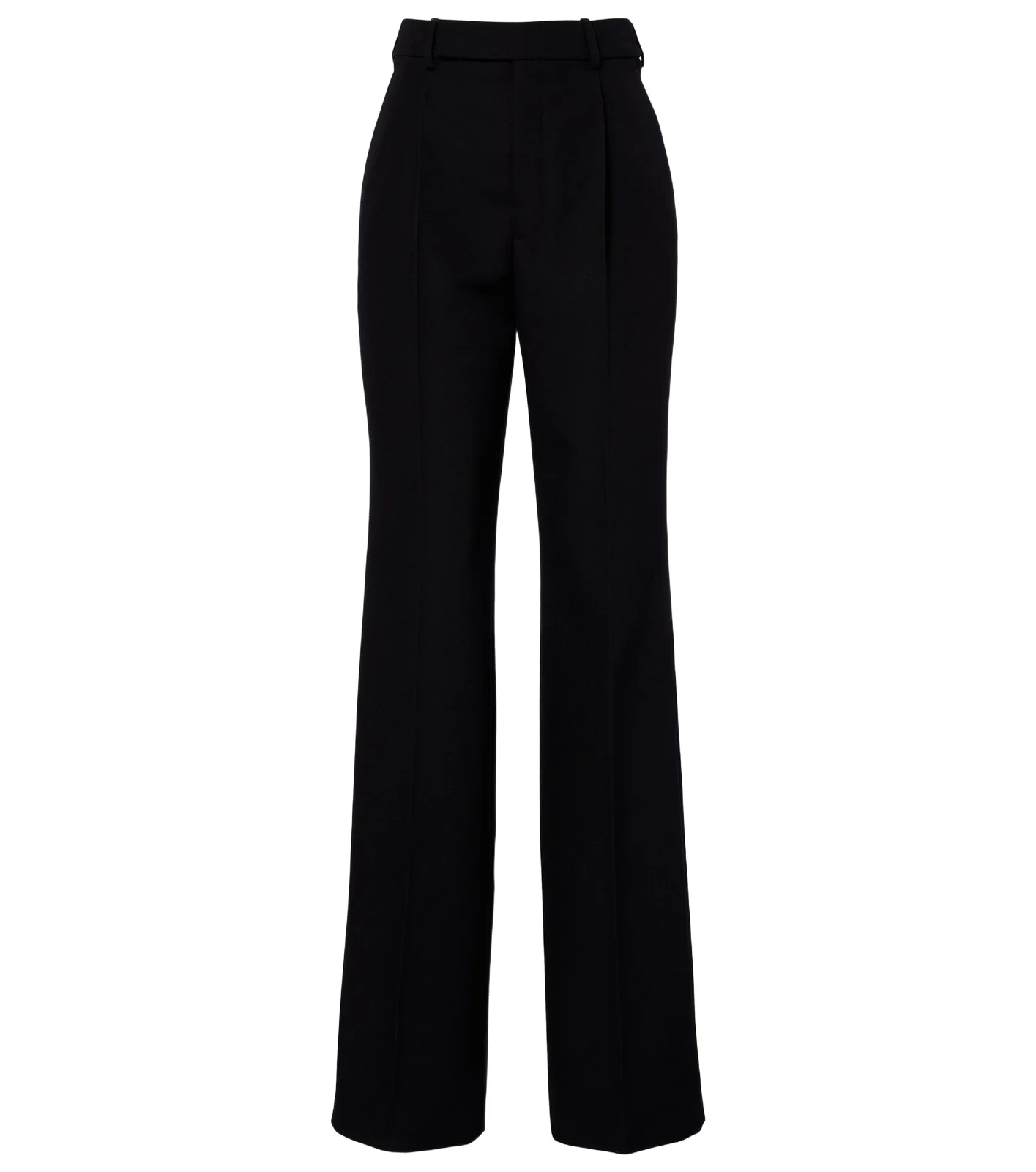 Pleated virgin wool straight pants Pleated virgin wool straight pants