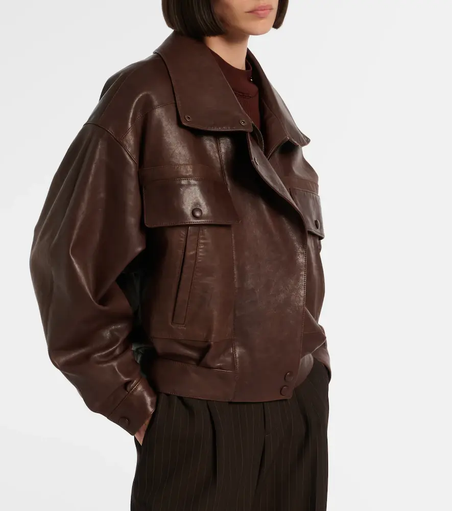 Saint Laurent Leather bomber jacket | Thumbnail 5 Saint Laurent Leather bomber jacket | Thumbnail 5