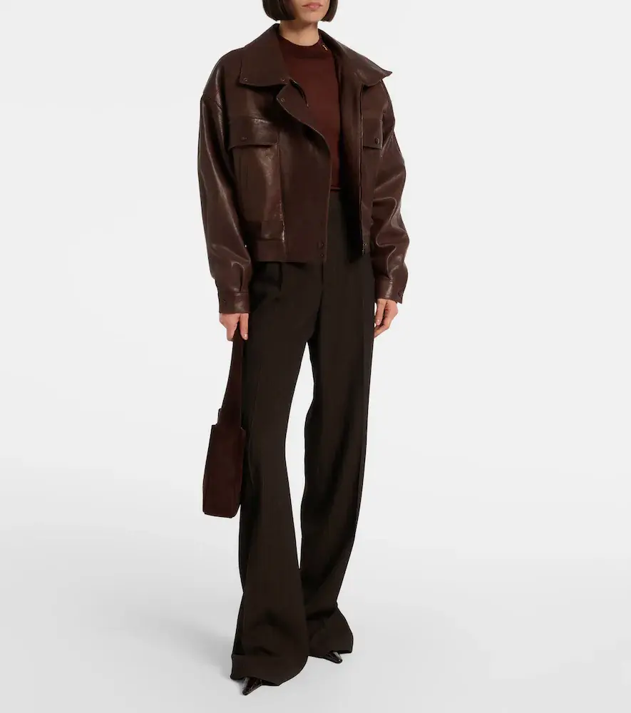 Saint Laurent Leather bomber jacket | Thumbnail 7 Saint Laurent Leather bomber jacket | Thumbnail 7